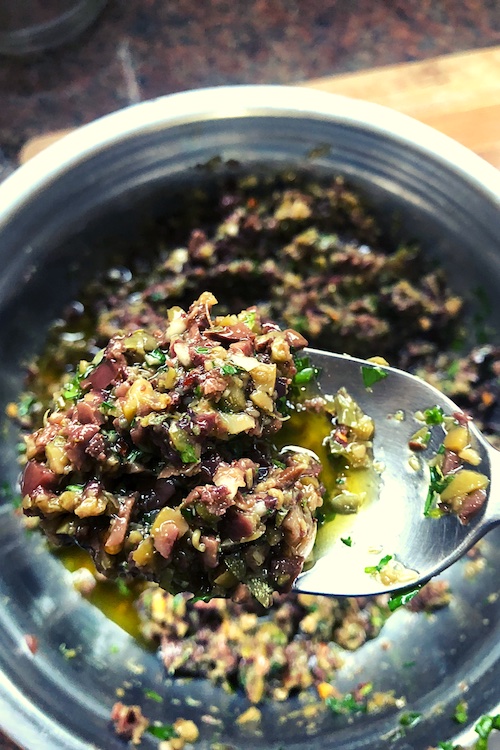 Receita de Tapenade de azeitonas